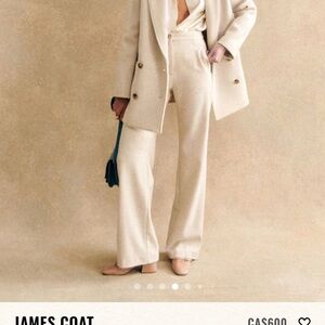 NWOT Sezane Cream James Coat, S